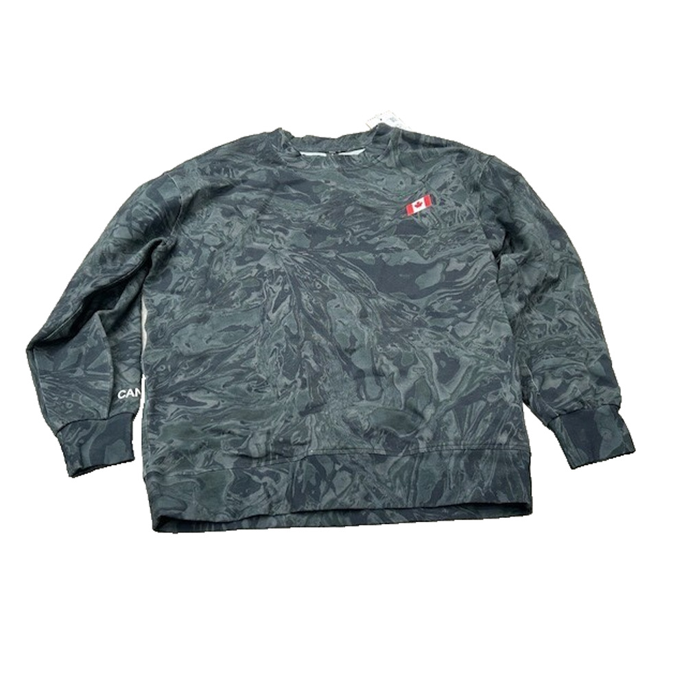 Lululemon Team Canada Perfectly Oversized Crew Sweatshirt Gray Marble LW3FPDS 4